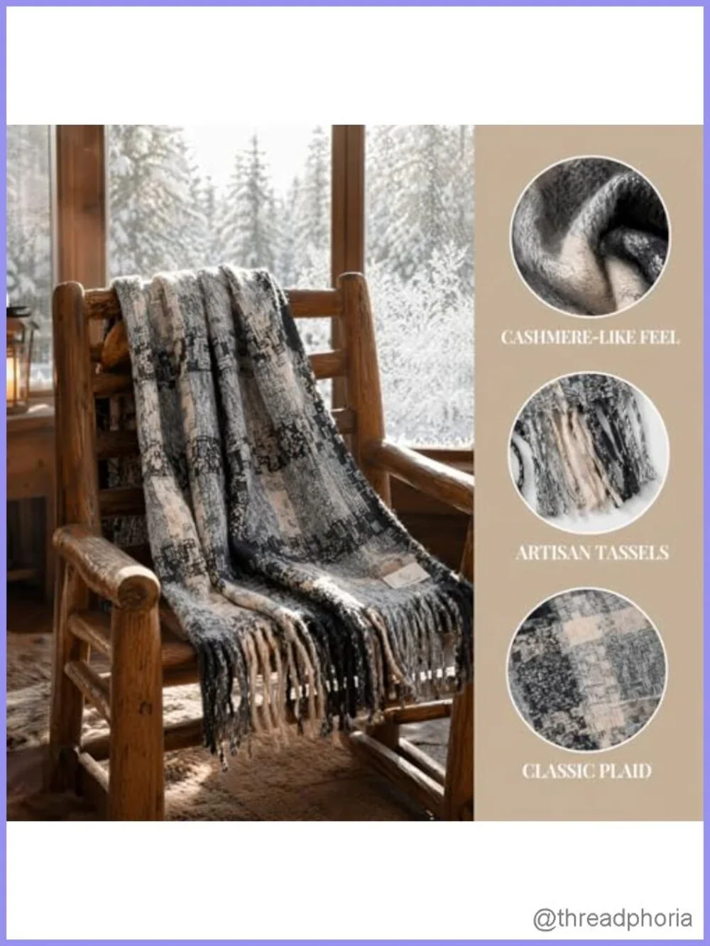Cashmere Blend Pashmina Shawl Wrap, Soft Winter Scarf for Women, Fashion